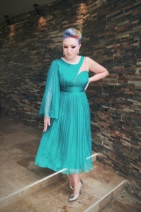 Rochie M5071 T68 verde Ginette