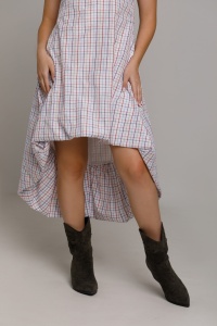 Rochie SILVANA in carouri din poplin - Img 5