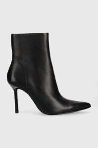 Steve Madden cizme de piele Iyanna femei, culoarea negru, cu toc cui, SM11002278