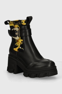 Versace Jeans Couture botine Sophie femei, culoarea negru, cu toc drept, 77VA3S84 ZS867 G89