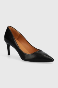 Billi Bi stilettos de piele culoarea negru, A5629