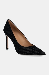BOSS pantofi cu toc Janet culoarea negru, 50529841