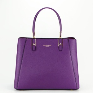 Geanta mov FloraCo Paris de talie mare F2588 11