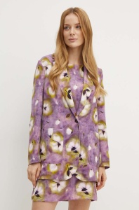 MAX&Co. sacou culoarea violet, un singur rand de nasturi, modelator, 2426046031200