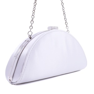 Poșetă tip clutch femei Enzo Bertini argintie 306PLS11173GH - Img 2