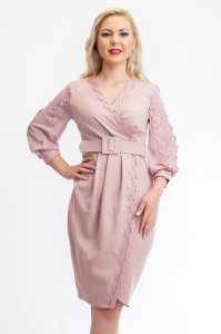 Rochie Dama Mira Roz Deschis - Img 5