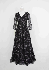 Rochie lunga de seara din tulle cu gliter Mussette - Img 1