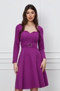 Rochie Moze clos mov cu catarama in talie