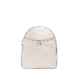 Rucsac dama din piele naturala,Leofex- 4007 Argintiu box
