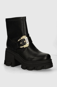 Versace Jeans Couture botine Sophie femei, culoarea negru, cu toc drept, 77VA3S80 71570 899