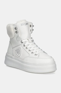 Blauer pantofi EMERY femei, culoarea alb, cu platforma, izolare usoara, F4EMERY01.LEA
