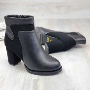 Botine Cu Toc Gros Dama Negre Camila - Img 4
