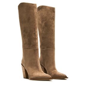 Cizme femei Steve Madden Bronty taupe din piele cu toc 1468DCBRONTYVTA - Img 2