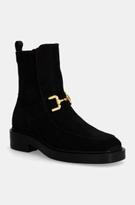 Gant cizme din piele intoarsa Fallwi femei, culoarea negru, cu toc plat, 29543768 G00
