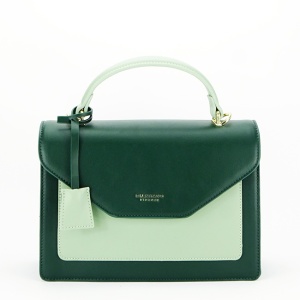Geanta in doua culori medie DTL3402-1 14 Verde