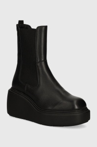 HUGO botine Meghan femei, culoarea negru, cu platforma, 50523192