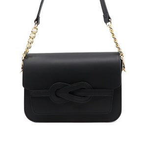 Poșetă crossbody femei Enzo Bertini neagră din piele 154posp2703n