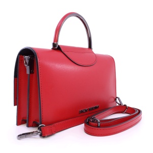 Poșetă satchel femei Enzo Bertini roșie din piele 154POSP3204R - Img 2