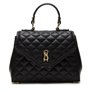 Poșetă satchel femei Steve Madden Keys neagră 1668POSSBKEYSN - Img 1