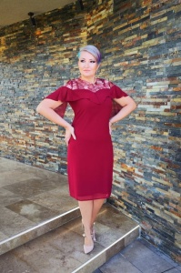 Rochie 719 bordo Viada