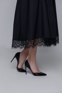 Rochie DREAM neagra cu broderie - Img 5