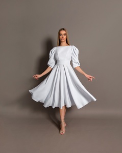 Rochie Elegance Alb - Img 1