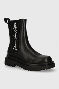 Versace Jeans Couture cizme Drew femei, culoarea negru, cu platforma, 77VA3S60 ZS868 899