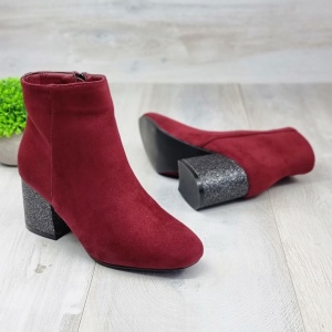Botine Cu Toc Gros Dama Visinii Aasimah - Img 4