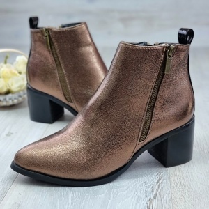 Botine Dama Maro Cu Toc Gros Dalary - Img 4