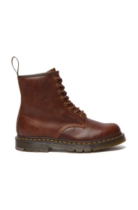 Dr. Martens bocanci de piele 1460 SR culoarea maro, cu toc plat, DM32010205