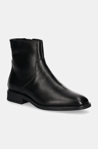 Gant cizme de piele Fayy femei, culoarea negru, cu toc plat, 29541773 G00