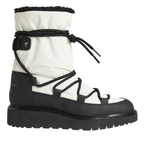 Ghete femei Calvin Klein albe din material textil și piele 2374DG0731AN - Img 1