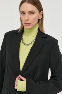 Herskind sacou Mercy culoarea negru, un singur rand de nasturi, neted
