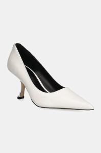 MICHAEL Michael Kors stilettos de piele Luna culoarea alb, 40F4LUMP3L.085
