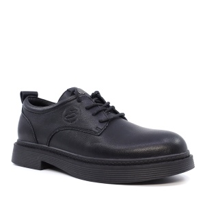 Pantofi derby Benvenuti negri din piele naturală 3748dp206n - Img 2