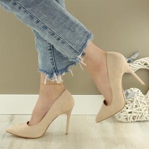 Pantofi Stiletto Dama Roz Cu Toc Alima - Img 1