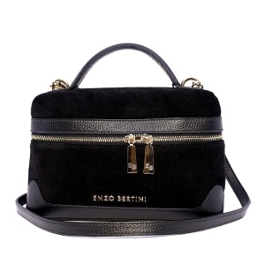 Poșetă satchel femei Enzo Bertini neagră 154posp3410n - Img 1