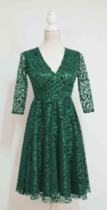 Rochie de ocazie clos verde Caroline - Img 7
