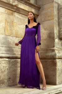 Rochie M529L T68 mov Ginette 38