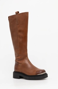 Steve Madden cizme Constance femei, culoarea maro, cu toc plat, SM11003238