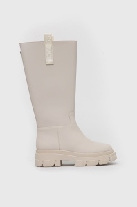 Steve Madden cizme Lodge femei, culoarea bej, cu platforma