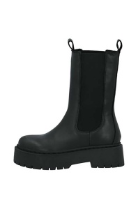Bianco ghete chelsea de piele BIADEB femei, culoarea negru, cu platforma, 30.50728