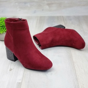 Botine Cu Toc Gros Dama Visinii Aasimah - Img 5