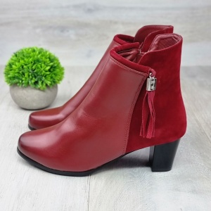 Botine Cu Toc Gros Dama Visinii Halima - Img 1