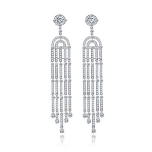 Cercei lungi cristale swarovski Celeste