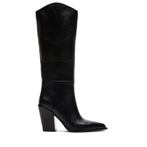 Cizme femei Steve Madden Bronty negre din piele cu toc 1468DCBRONTYN - Img 1