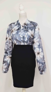 Compleu bluza Silvia si fusta neagra