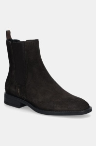 Gant botine din piele intoarsa Fayy femei, culoarea maro, cu toc plat, 29553820 G809