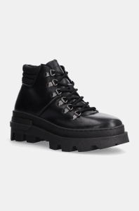 GARMENT PROJECT botine Nelly Lace-Up femei, culoarea negru, cu platforma, GPWF2585
