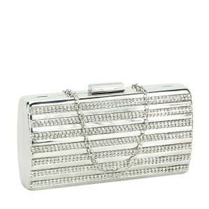 Geanta clutch argintie V-186BB 05